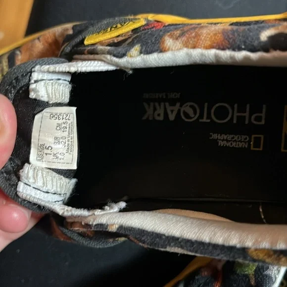Kids Vans x National Geographic low top size 1.5 see pics GUC. - Picture 6 of 6